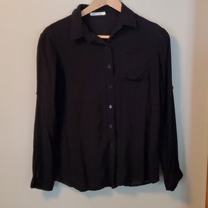 Heart and Hips Black Button Up Top